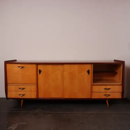 [SU2894] Meuble enfilade en bois vintage