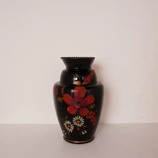 [SU2898] Vase en verre hyalite vintage