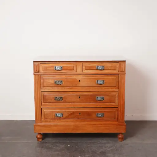 [SU3026] Commode en chêne & marbre 