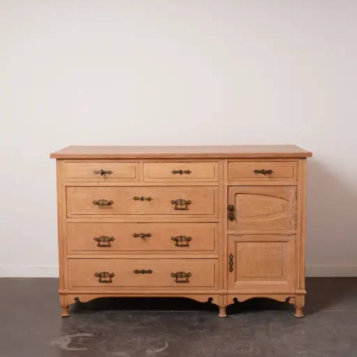 [SU3085] Meuble bas bois aérogommé