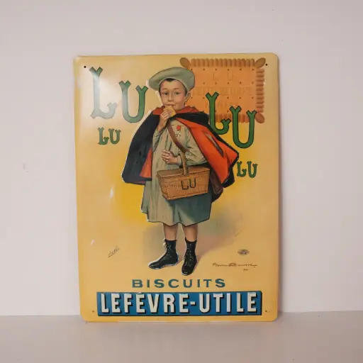 [SU3102] Affiche publicitaire LU vintage