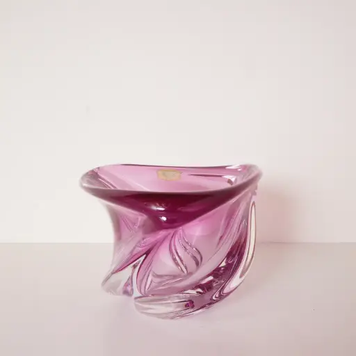 [SU3110] Vase cristal VSL R. Delvenne vintage