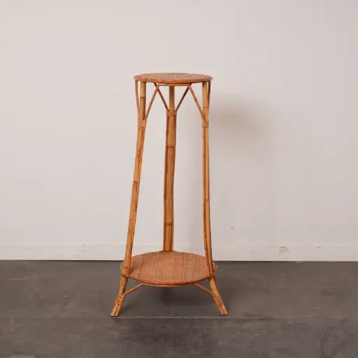 [SU3119] Sellette en rotin vintage