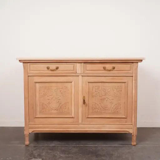 [SU3134] Meuble bas bois aérogommé