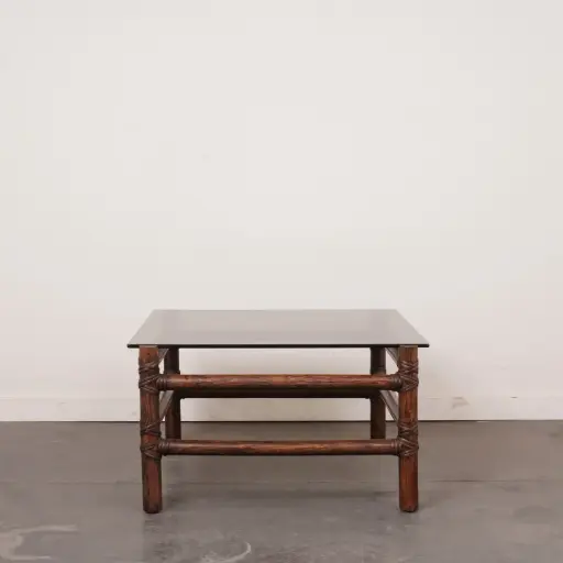 [SU3139] Table bout de canapé bambou vintage