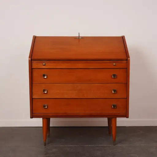 [SU3162] Bureau/secrétaire à abattant vintage 