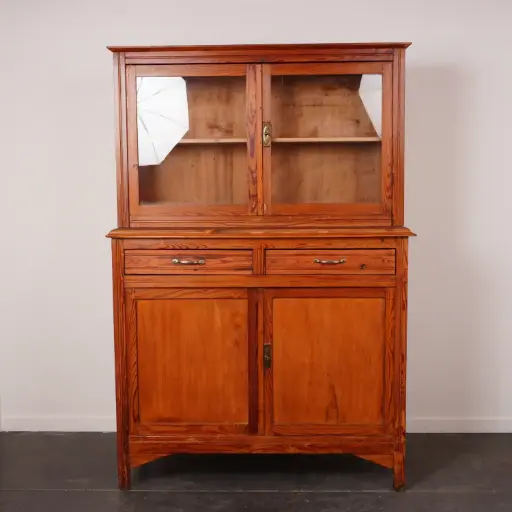 [SU3163] Meuble 2 corps vitrine vintage