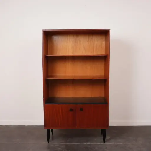 [SU3226] Bibliothèque/étagère en bois vintage