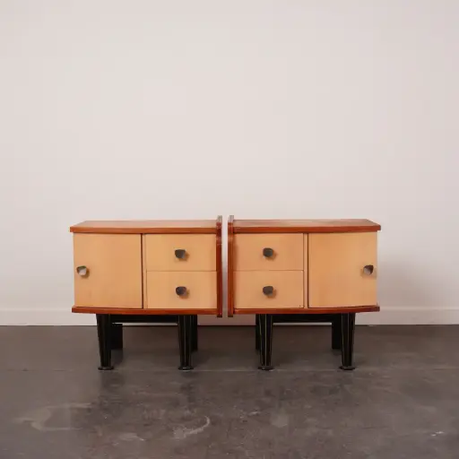 [SU3249] Paire de tables nuit vintage
