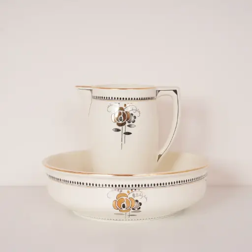 [SU3266] Set de toilette faïence Boch La Louvière