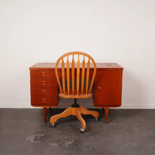 [SU3300] Bureau en bois vintage