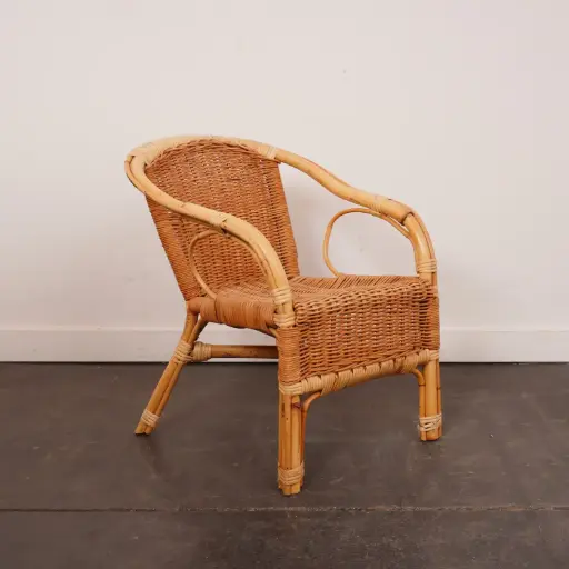 [SU3309] Fauteuil rotin enfant