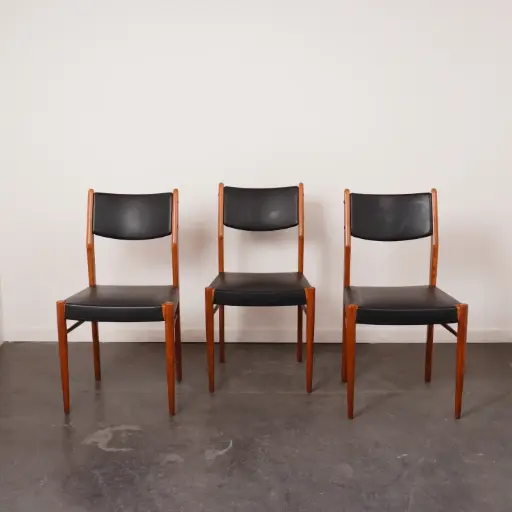 [SU3330] Série de 3 chaises vintage