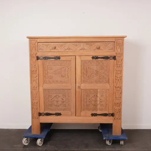 [SU3379] Buffet haut en bois aérogommé