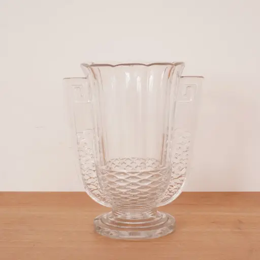 [SU3384] Vase Art Déco « Roméo » de Luxval 