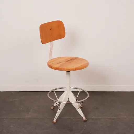 [SU3487] Chaise d'atelier style Industriel