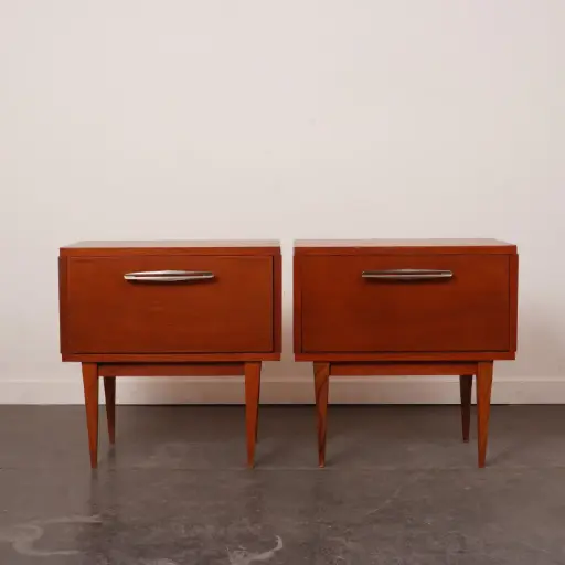 [SU3500] Paire de tables de nuit vintage