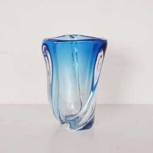 [SU3567] Vase en cristal Val Saint Lambert vintage