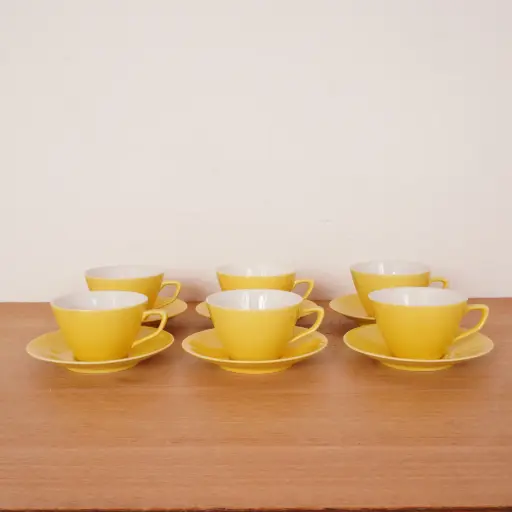 [SU3629] 6 tasses Villeroy & Boch vintage Luxembourg