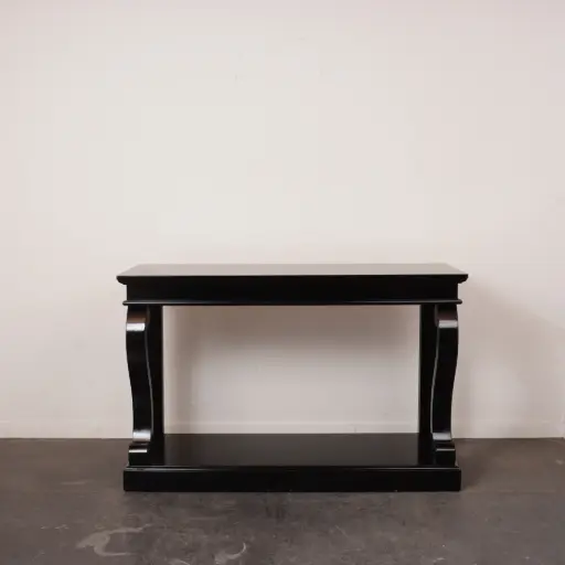 [SU3643] Console en bois laqué noir 