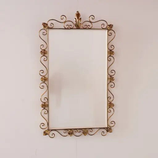 [SU3650] Miroir en métal vintage