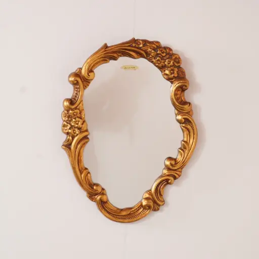 [SU3696] Miroir en bois doré vintage