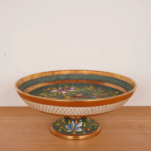 [SU3733] Plat sur pied Hubert Bequet vintage