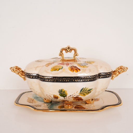 [SU0459] Centre de table/soupière H. BEQUET